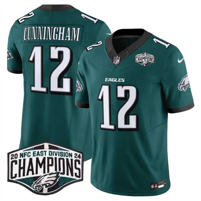 Men's Philadelphia Eagles #12 Randall Cunningham Green 2024 New NFC East Champions F.U.S.E. Vapor Untouchable Limited Stitched Jersey,We sell and wholesale Men's Philadelphia Eagles #12 Randall Cunningham Green 2024 New NFC East Champions F.U.S.E. Vapor Untouchable Limited Stitched Jersey on line form chian!